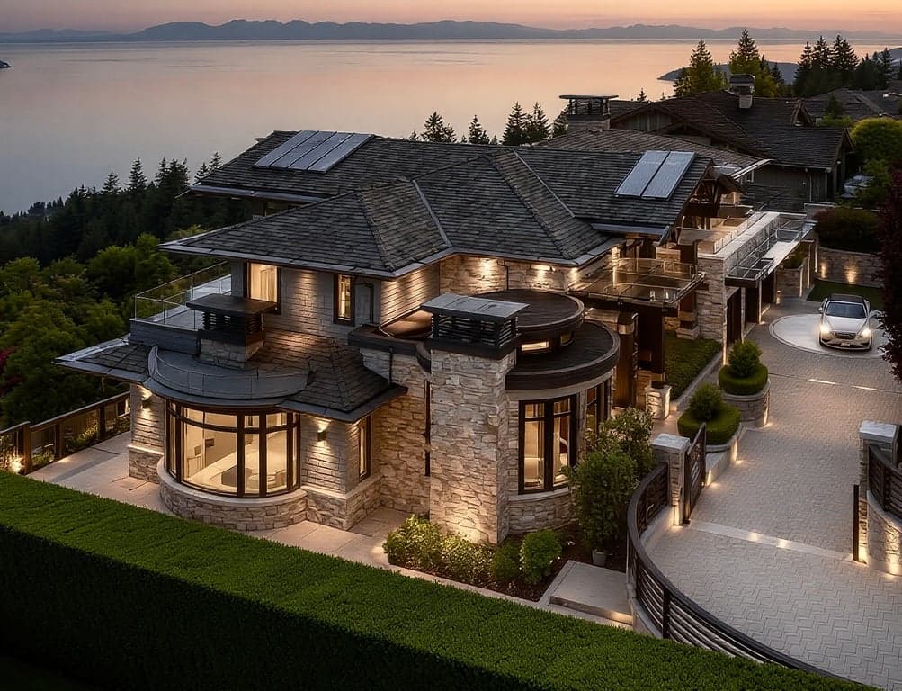 DISCOVER THIS WORLD CLASS RESIDENCE WITH ITS UNOBSTRUCTED CITY AND OCEAN VIEWS IN WEST VANCOUVER'S EXCLUSIVE WHITBY ESTATES