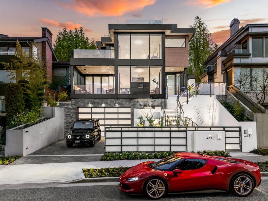 A SENSATIONAL MODERN OCEAN VIEW HOME IN VANCOUVER'S MOST EXCLUSIVE POINT GREY NEIGHBORHOOD STEPS TO LOCARNO BEACH ..