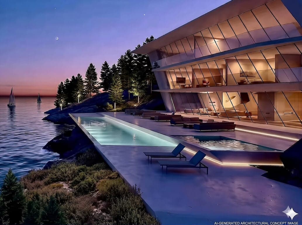 A LEGACY .64 ACRE WATERFRONT BUILDING SITE WITH 180 DEGREE SOUTH FACING OCEAN VIEWS