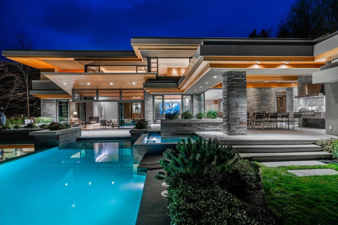 AN ARCHITECTURAL MASTERPIECE SITUATED ON A PRIVATE ESTATE VIEW PROPERTY IN ONE OF WEST VANCOUVER’S MOST PRIZED LOCATIONS …